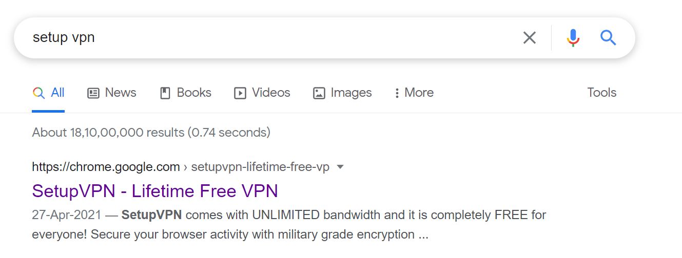 SETUP VPN Google Search